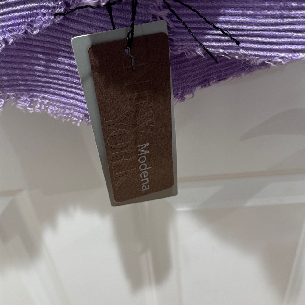 Lavender Ribbed Shawl - Picture 4 of 5